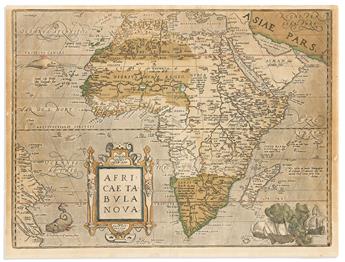 (AFRICA.) Abraham Ortelius. Africae Tabula Nova.                                                                                                 